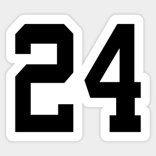 Number 24 Sticker